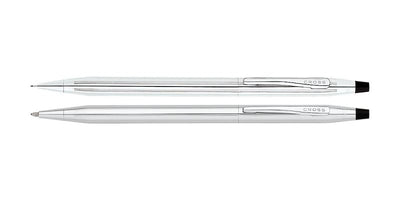 Cross Classic Century Lustrous Chrome Ballpoint Pen and 0.7mm Pencil Set | 350105 | Pen Place
