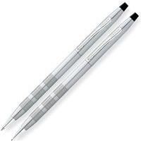 Cross Classic Century Satin Chrome Ballpoint Pen and 0.7mm Pencil Set | AT0081-14 | Pen Place