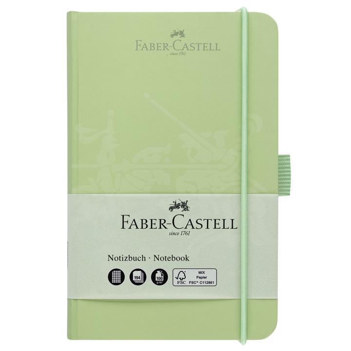 Faber-Castell Notebook A6 4.1" x 5.8" Squared Paper - Mint Green | 10020503 | Pen Place