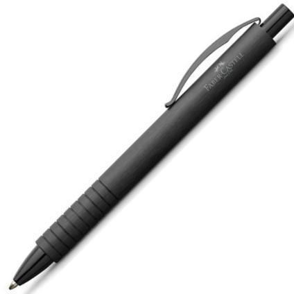 Faber-Castell Essentio Aluminum Black Ballpoint Pen | 148427 | Pen Place
