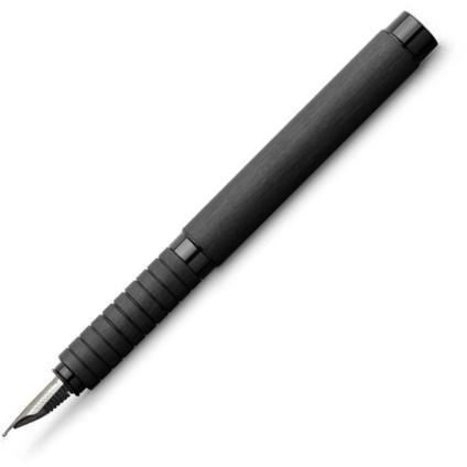 Faber-Castell Essentio Aluminum Black Fountain Pen | 148480 | Pen Place