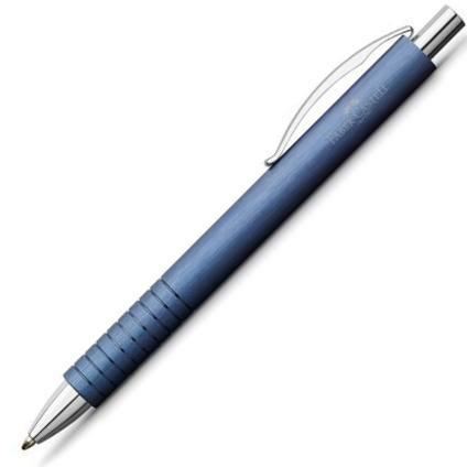 Faber-Castell Essentio Aluminum Blue Ballpoint Pen | 148426 | Pen Place