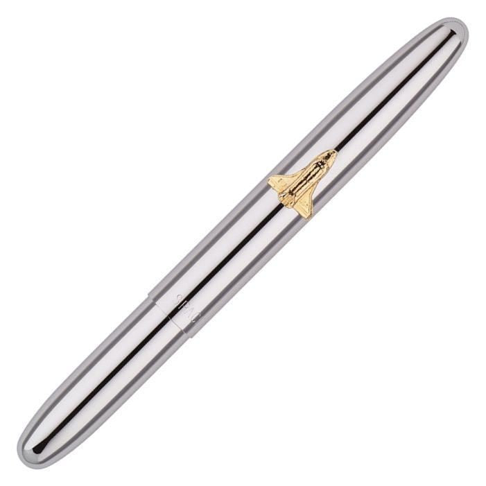 Fisher Chrome Bullet Space Pen w/ Shuttle Emblem | 600SH | Pen Place Since 1968