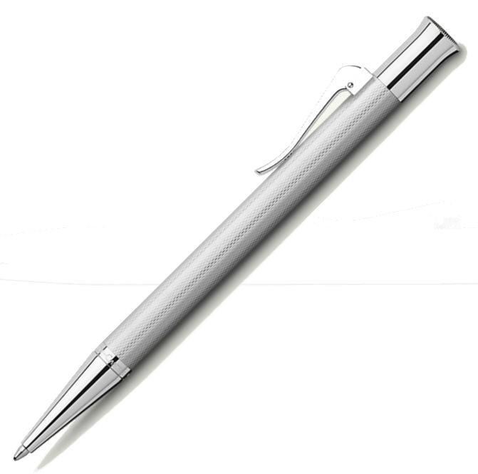 Graf von Faber-Castell Guilloche Barley Rhodium Ballpoint | 146534 | Pen Place