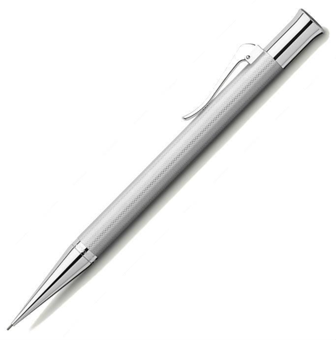 Graf von Faber-Castell Guilloche Barley Rhodium Pencil | 136534 | Pen Place