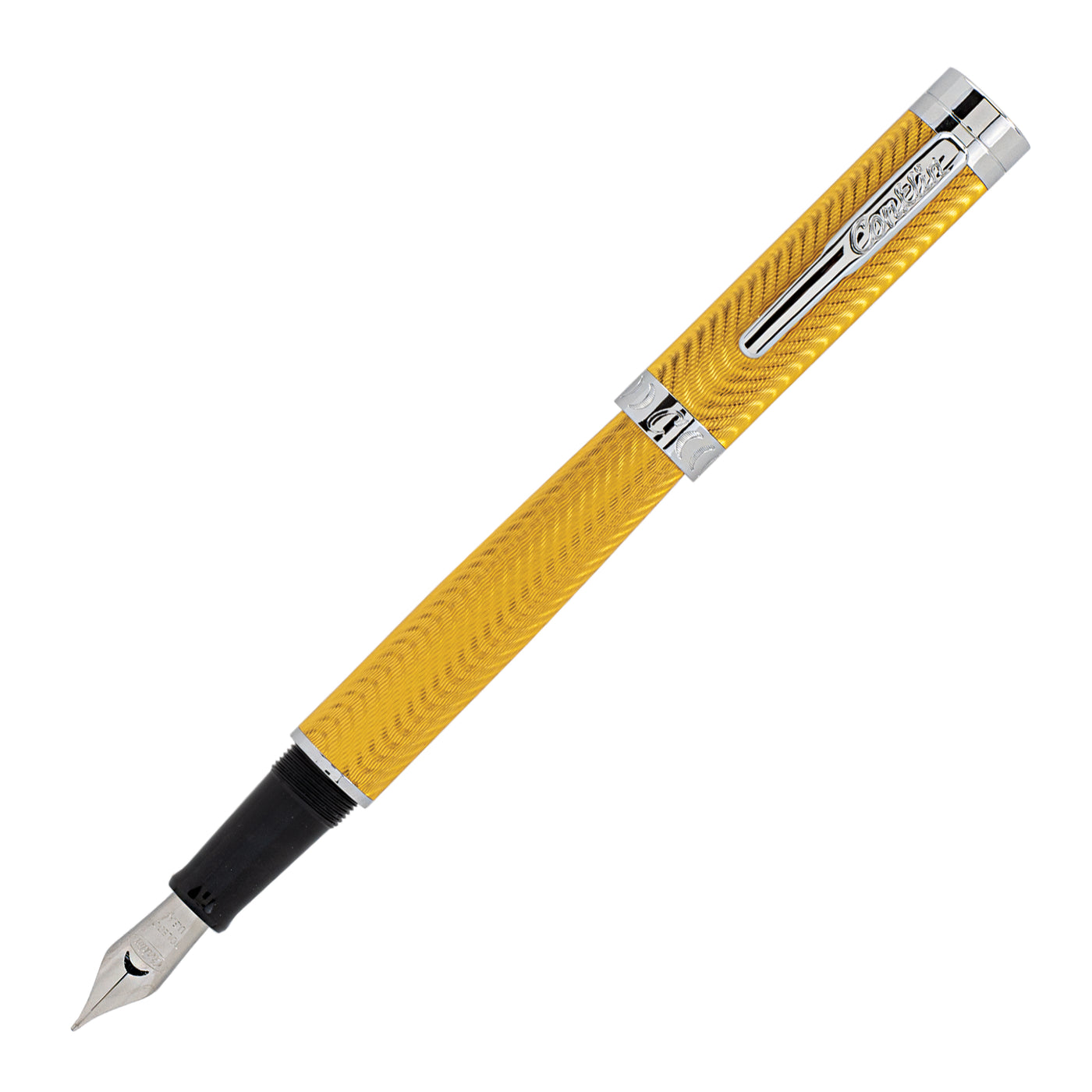 Conklin Herringbone Signature Yellow Fountain Pen