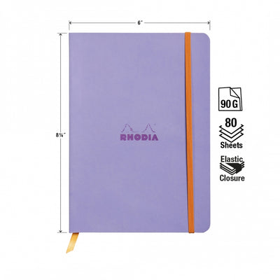 Rhodia A5 Softcover Notebook - Iris, Lined