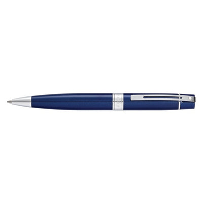 Sheaffer 300 Glossy Blue Lacquer w/Chrome Plated Trim Ballpoint Pen