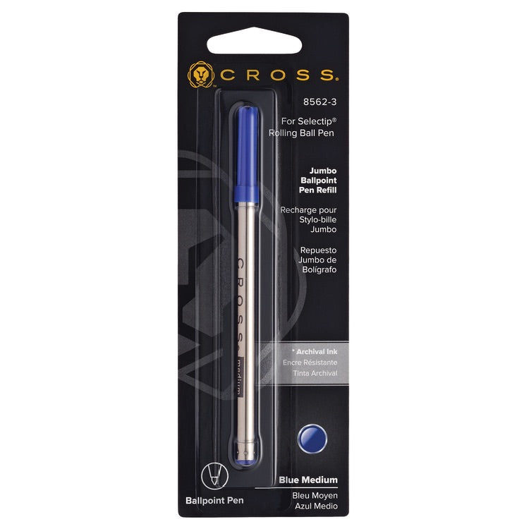 Refill Cross Selectip Jumbo Ballpoint Pen Refill for Rolling Ball Pens#color_blue