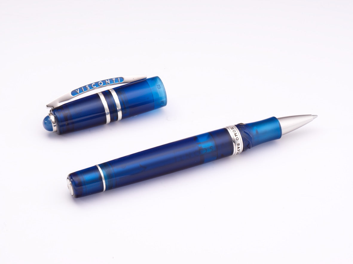 Visconti Homo Sapiens Demo Stones Sapphire Rollerball Pen
