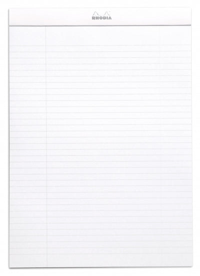 Rhodia No. 18 A4 Notepad - Ice White, Lined