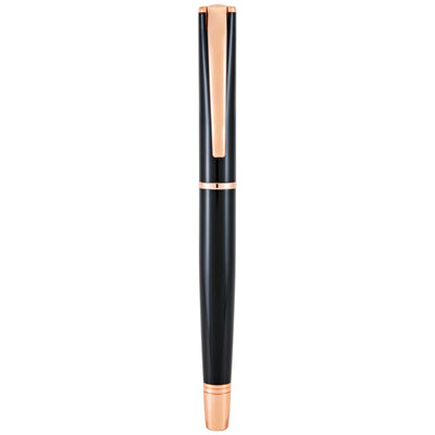 Monteverde Impressa Black Rose Gold Rollerball Pen