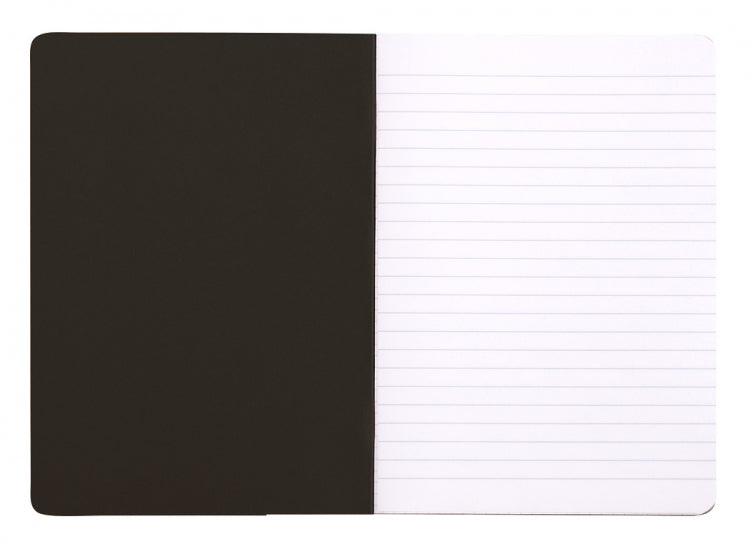 Rhodia A5 Side Staple Notebook - Black, Lined