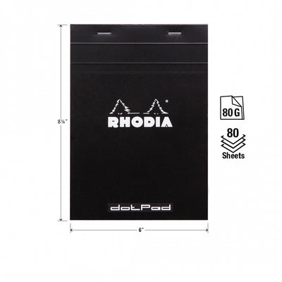 Rhodia No. 16 A5 Notepad - Black, Dotpad