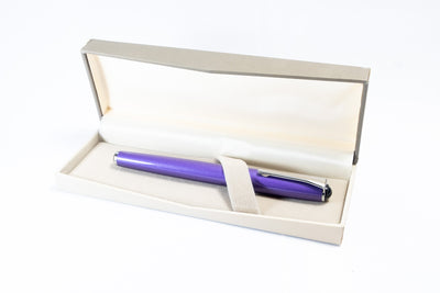 Pre-Owned Levenger Metal True Writer Fountain Pen Metallic Purple