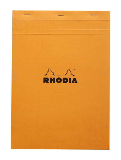 Rhodia No. 18 A4 Notepad - Orange, Graph