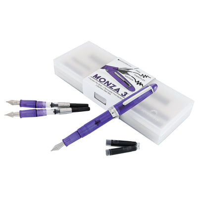 Monteverde Monza 3 Purple Fountain Pen (M, F, Flex)