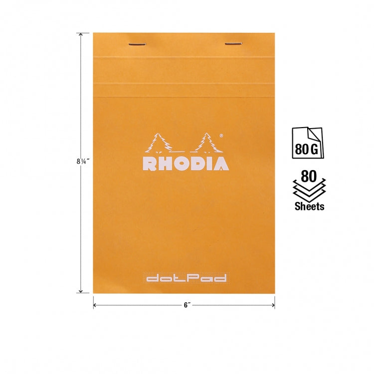 Rhodia No. 16 A5 Notepad - Orange, Dotpad