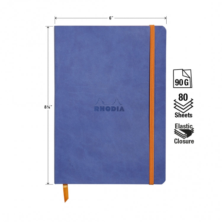 Rhodia A5 Softcover Notebook - Sapphire, Lined