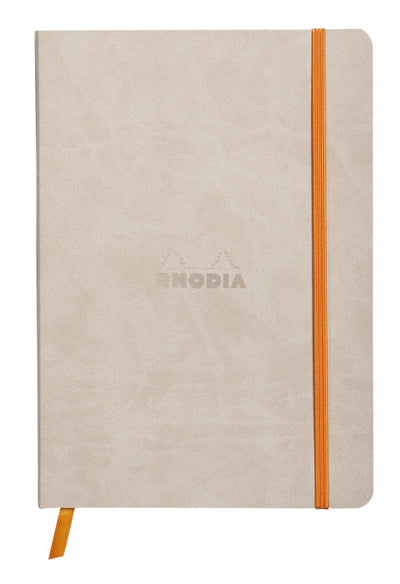 Rhodia A5 Softcover Notebook - Beige, Lined