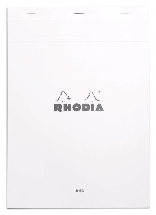 Rhodia No. 18 A4 Notepad - Ice White, Lined