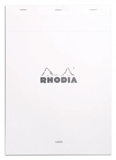 Rhodia No. 18 A4 Notepad - Ice White, Lined