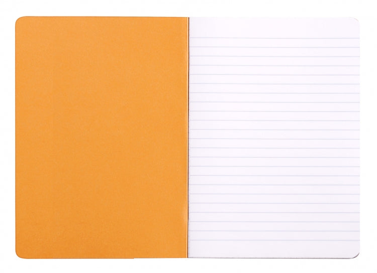 Rhodia A5 Side Staple Notebook - Orange, Lined