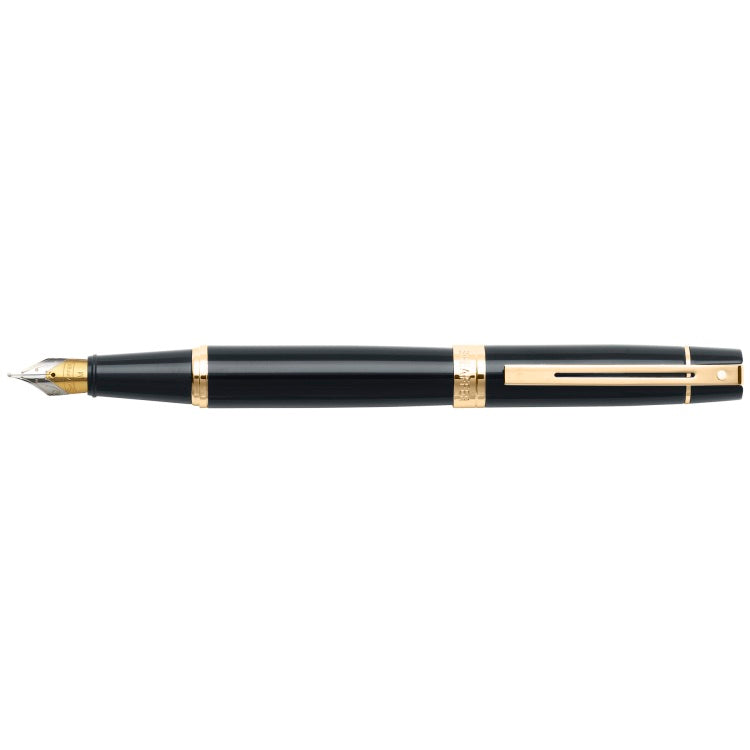 Sheaffer 300 Black & Gold Fountain Pen