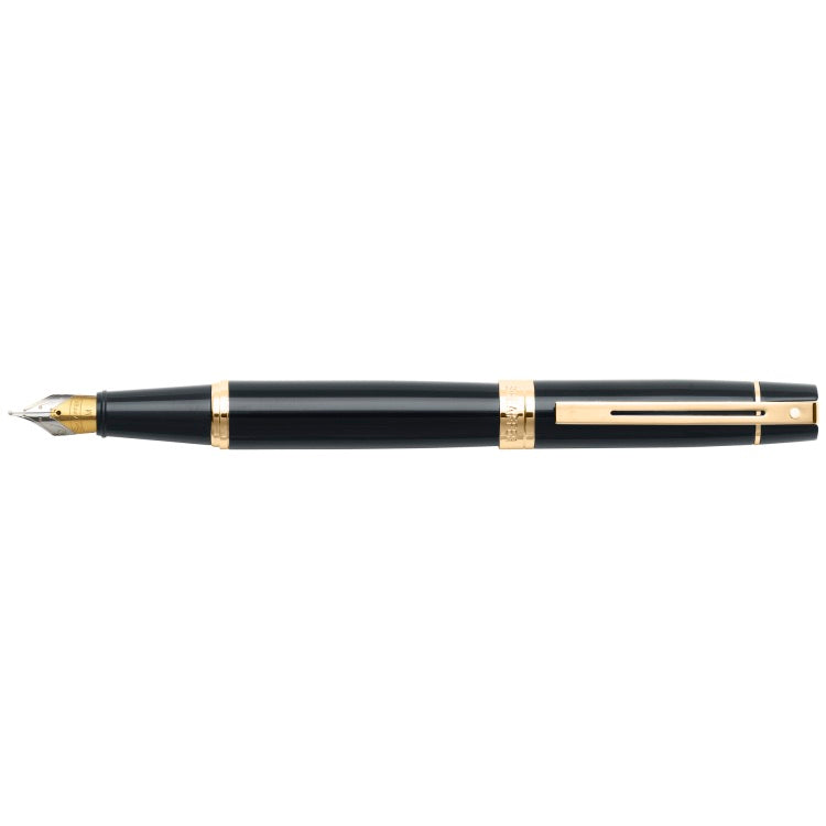 Sheaffer 300 Black & Gold Fountain Pen