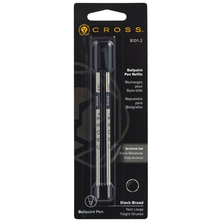 Refill Cross Ballpoint Pens - Pack of 2#color_black
