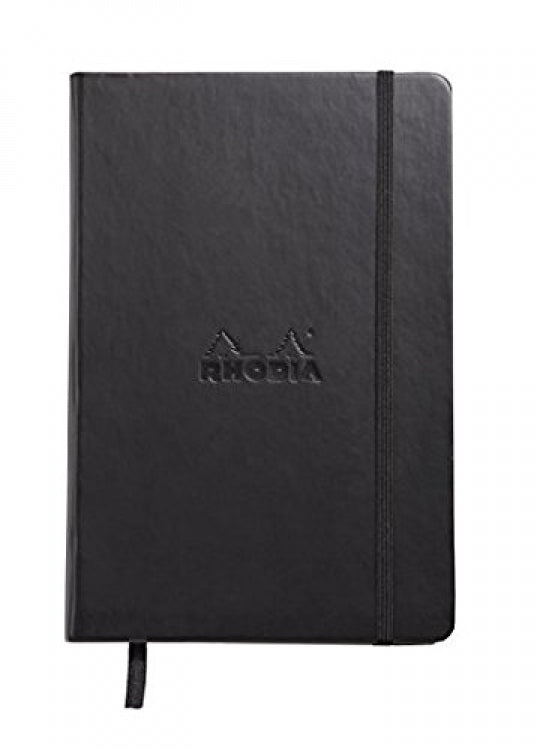 Rhodia A5 Hardcover Webnotebooks - Black, Lined
