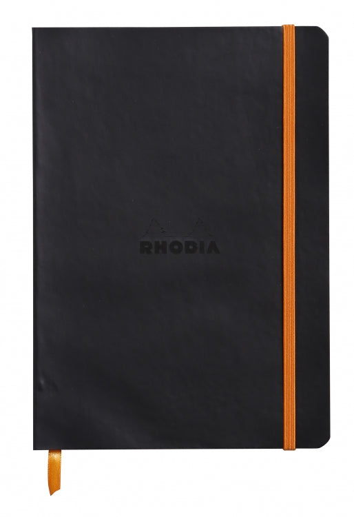 Rhodia A5 Softcover Notebook - Black, Lined