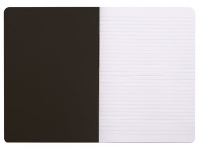 Rhodia A4 Side Staple Notebook - Black, Lined