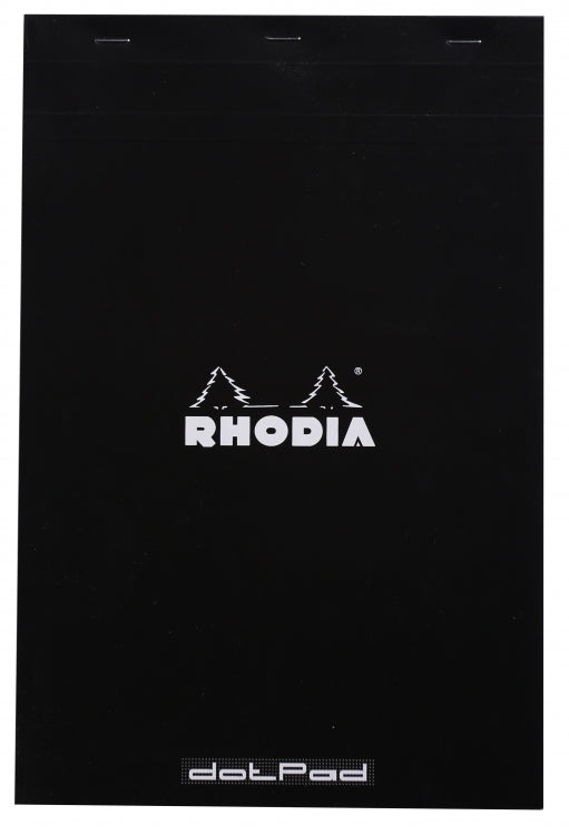 Rhodia No. 19 A4+ Notepad - Black, Dot Grid