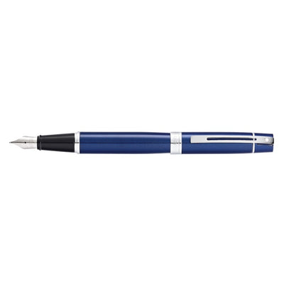 Sheaffer 300 Glossy Blue Lacquer w/Chrome Plated Trim
Fountain Pen