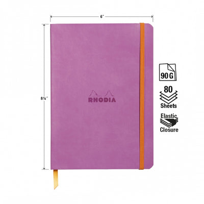 Rhodia A5 Softcover Notebook - Lilac, Lined