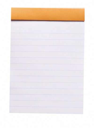 Rhodia No. 12 Passport Notepad - Orange, Lined