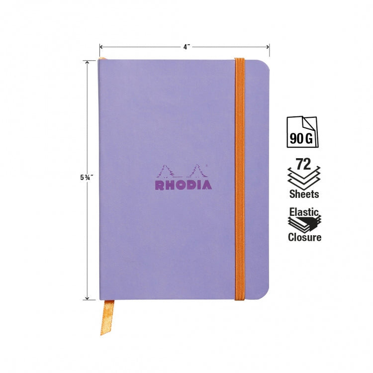 Rhodia A6 Softcover Notebook - Iris, Lined