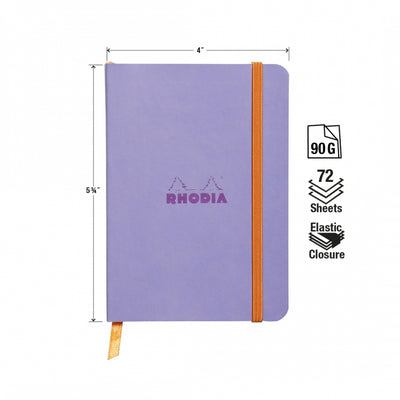Rhodia A6 Softcover Notebook - Iris, Lined