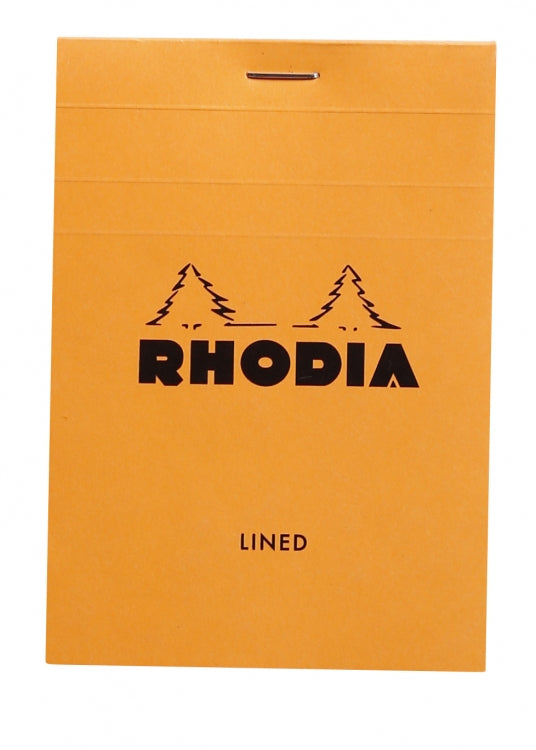 Rhodia No. 12 Passport Notepad - Orange, Lined
