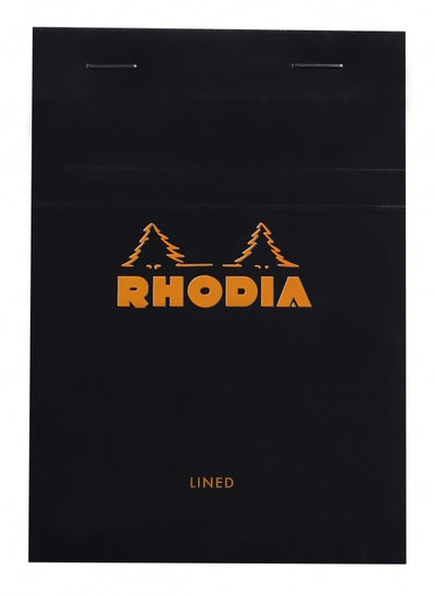 Rhodia No. 13 A6 Notepad - Black, Lined