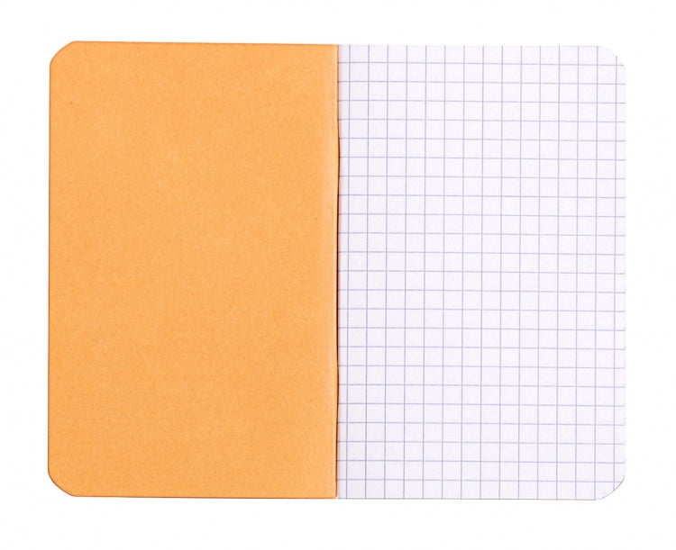 Rhodia Side Staple Pocket Notebook - Orange, Graph