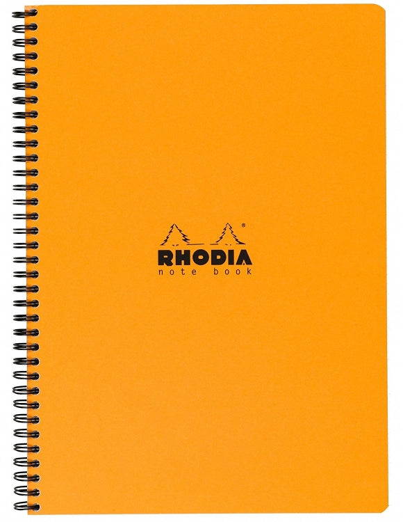 Rhodia A4 Wirebound Notebook - Orange, Graph with Margins