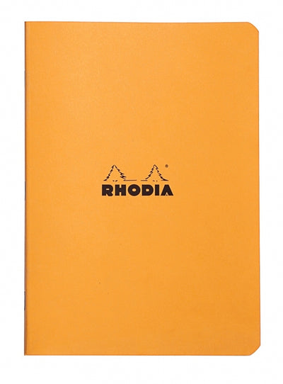 Rhodia A5 Side Staple Notebook - Orange, Lined