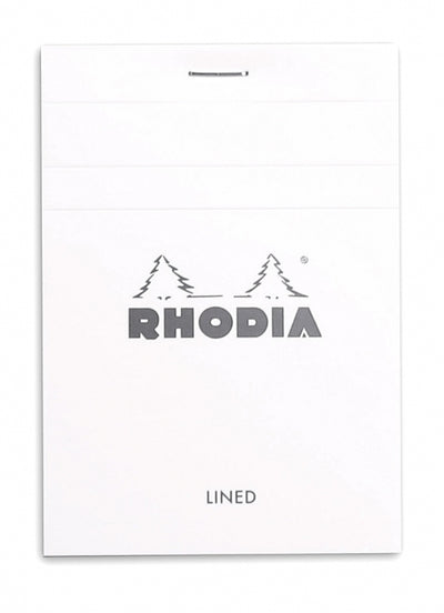 Rhodia No. 12 Passport Notepad - Ice White, Lined