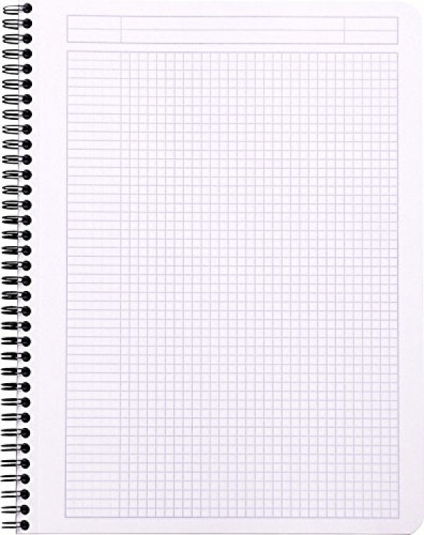 Rhodia A4 Wirebound Notebook - Black, Graph with Margins