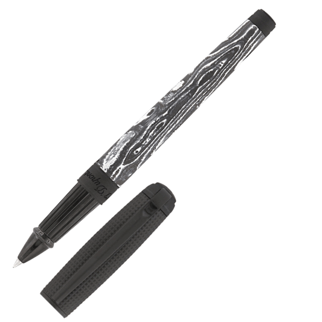 ST Dupont Line D Carbon Collection Dark Storm Rollerball Pen