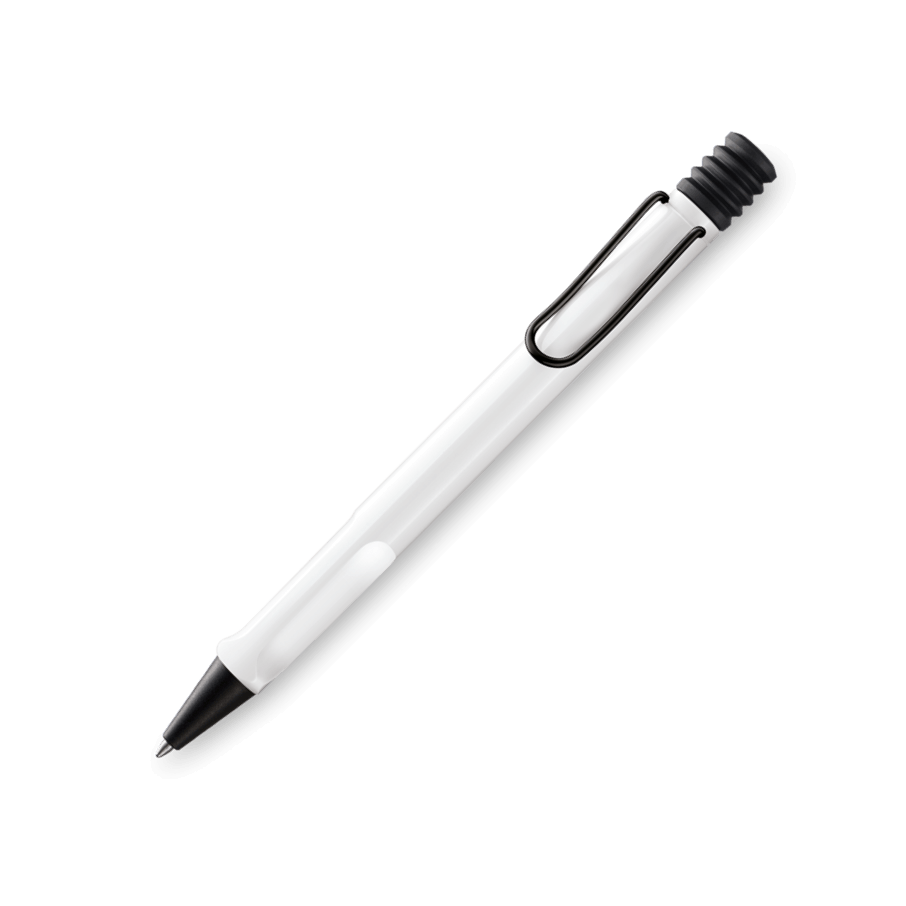 Lamy Safari White & Black Ballpoint Pen
