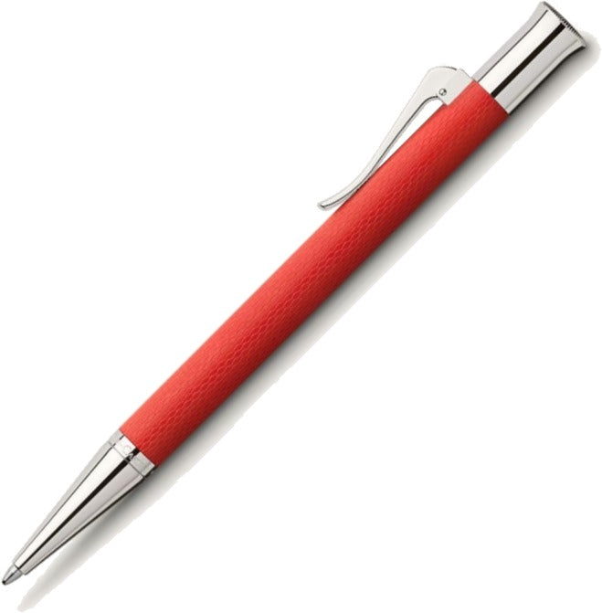 Graf von Faber-Castell Guilloche India Red Ballpoint | 145266 | Pen Place