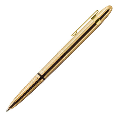 Fisher Lacquered Brass with clip | 400GGCL | Pen Place Since 1968